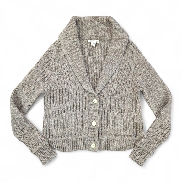 Levi's Sweaters - Levi’s Shawl Collar Button Front Chunky Rib Knit Alpaca Blend Cardigan M